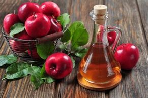 Vinagre de manzana para eliminar papilomas.